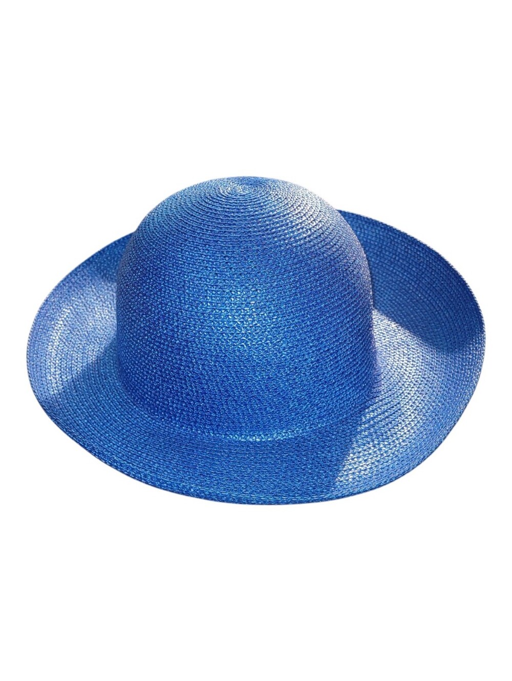 Vintage Streer Smart By Betmar Blue Straw Hat 7 1/2